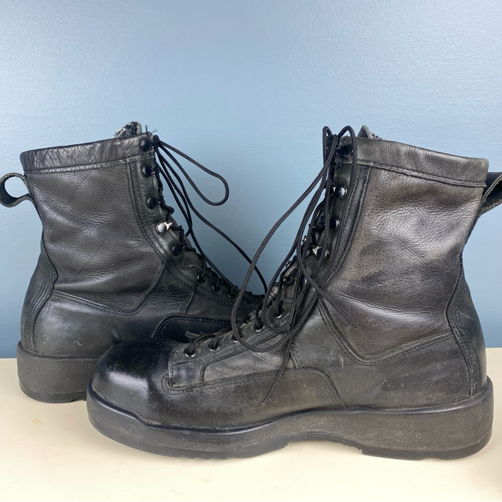 Wellco Flight Deck Boots Men’s Size 11.5 XW ASTM F2413-05 Safety USA 1003 Black - Picture 8 of 12